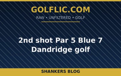 2nd shot Par 5 Blue 7 Dandridge golf