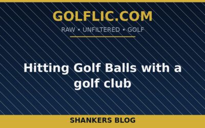 Hitting Golf Balls with a golf club