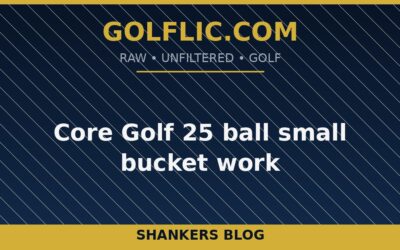 Core Golf 25 ball small bucket work