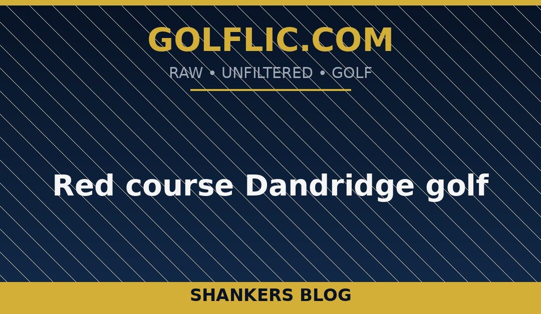 Red course Dandridge golf