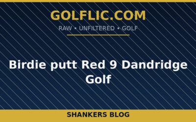 Birdie putt Red 9 Dandridge Golf