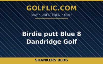 Birdie putt Blue 8 Dandridge Golf
