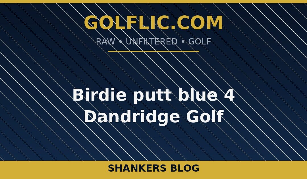Birdie putt blue 4 Dandridge Golf