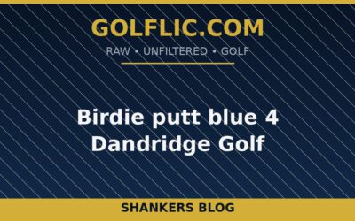 Birdie putt blue 4 Dandridge Golf