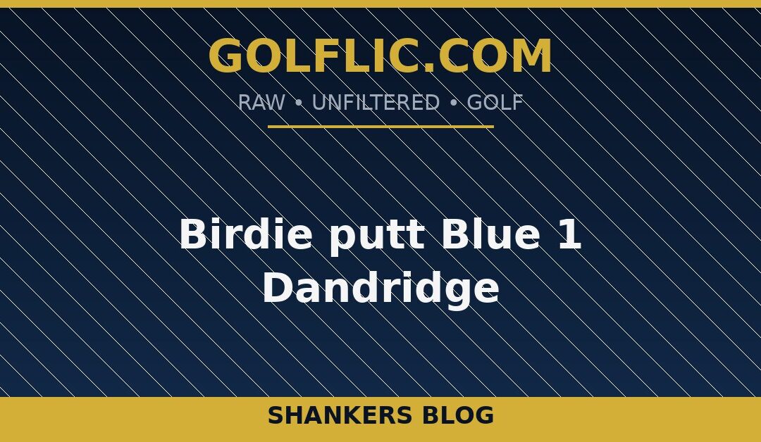 Birdie putt Blue 1 Dandridge