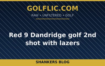 Red 9 Dandridge golf 2nd shot with lazers