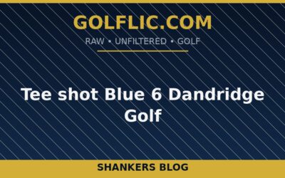 Tee shot Blue 6 Dandridge Golf