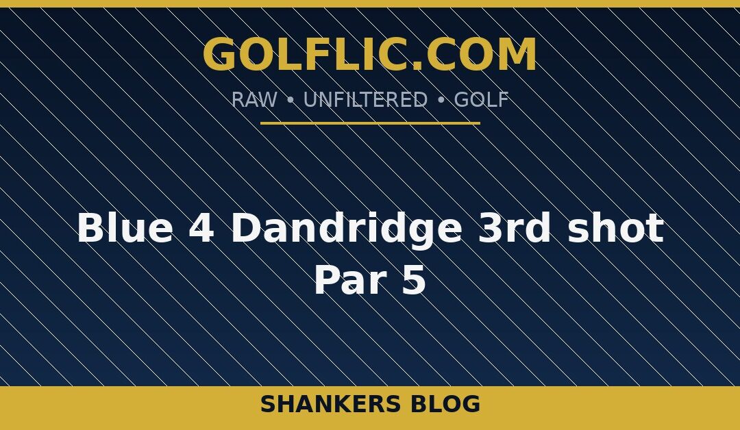 Blue 4 Dandridge 3rd shot Par 5