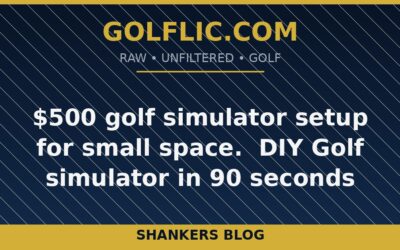 $500 golf simulator setup for small space. DIY Golf simulator in 90 seconds