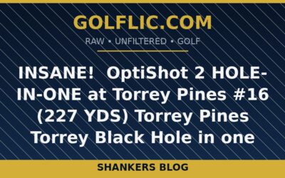 INSANE! 🤯 OptiShot 2 HOLE-IN-ONE at Torrey Pines #16 (227 YDS) Torrey Pines Torrey Black Hole in one