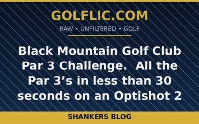 Black Mountain Golf Club Par 3 Challenge. All the Par 3’s in less than 30 seconds on an Optishot 2