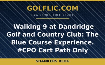 ⛳ Walking 9 at Dandridge Golf and Country Club: The Blue Course Experience. #CPO Cart Path Only