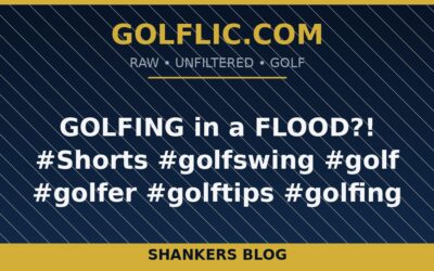GOLFING in a FLOOD?! 🌧️⛳️ #Shorts #golfswing #golf #golfer #golftips #golfing