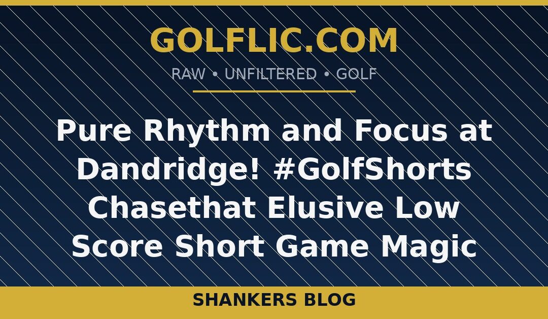 Pure Rhythm and Focus at Dandridge! #GolfShorts Chasethat Elusive Low Score🏌️‍♂️📉 Short Game Magic
